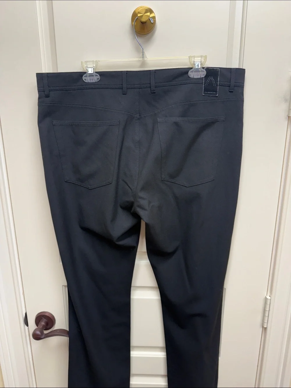 Alberto Men’s Black Stretch Dress Pants